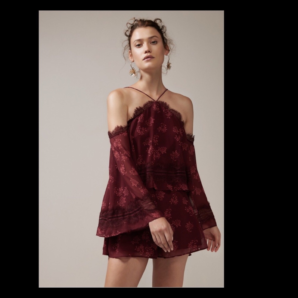 Keepsake off shoulder playsuit NWT